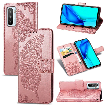 Butterfly Love Flower Embossed Horizontal Flip Leather Case with Bracket / Card Slot / Wallet / Lanyard, For Huawei Honor Play 4, For  Asus Zenfone 7 ZS670KS, For Asus Zenfone 7 Pro ZS671KS, For Asus ROG Phone 3 ZS661KS, For OPPO Reno 4 PRO 4G         ...