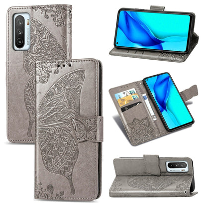 Butterfly Love Flower Embossed Horizontal Flip Leather Case with Bracket / Card Slot / Wallet / Lanyard, For Huawei Honor Play 4, For  Asus Zenfone 7 ZS670KS, For Asus Zenfone 7 Pro ZS671KS, For Asus ROG Phone 3 ZS661KS, For OPPO Reno 4 PRO 4G         ...
