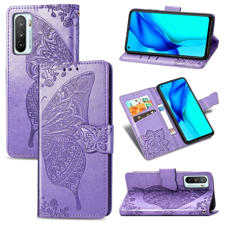 Butterfly Love Flower Embossed Horizontal Flip Leather Case with Bracket / Card Slot / Wallet / Lanyard, For Huawei Honor Play 4, For  Asus Zenfone 7 ZS670KS, For Asus Zenfone 7 Pro ZS671KS, For Asus ROG Phone 3 ZS661KS, For OPPO Reno 4 PRO 4G         ...