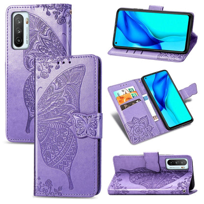 Butterfly Love Flower Embossed Horizontal Flip Leather Case with Bracket / Card Slot / Wallet / Lanyard, For Huawei Honor Play 4, For  Asus Zenfone 7 ZS670KS, For Asus Zenfone 7 Pro ZS671KS, For Asus ROG Phone 3 ZS661KS, For OPPO Reno 4 PRO 4G         ...