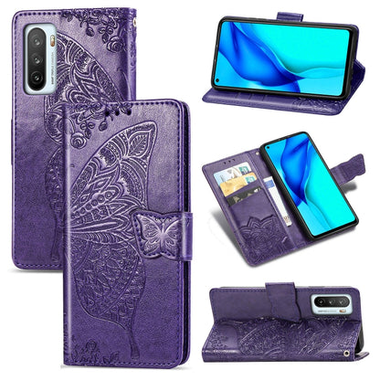 Butterfly Love Flower Embossed Horizontal Flip Leather Case with Bracket / Card Slot / Wallet / Lanyard, For Huawei Honor Play 4, For  Asus Zenfone 7 ZS670KS, For Asus Zenfone 7 Pro ZS671KS, For Asus ROG Phone 3 ZS661KS, For OPPO Reno 4 PRO 4G         ...