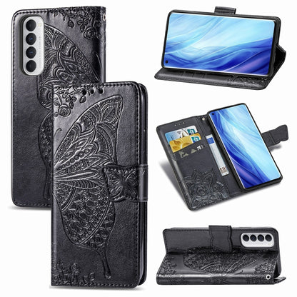 Butterfly Love Flower Embossed Horizontal Flip Leather Case with Bracket / Card Slot / Wallet / Lanyard, For Huawei Honor Play 4, For  Asus Zenfone 7 ZS670KS, For Asus Zenfone 7 Pro ZS671KS, For Asus ROG Phone 3 ZS661KS, For OPPO Reno 4 PRO 4G         ...