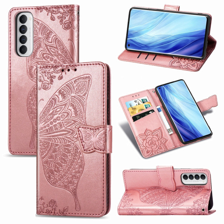 Butterfly Love Flower Embossed Horizontal Flip Leather Case with Bracket / Card Slot / Wallet / Lanyard, For Huawei Honor Play 4, For  Asus Zenfone 7 ZS670KS, For Asus Zenfone 7 Pro ZS671KS, For Asus ROG Phone 3 ZS661KS, For OPPO Reno 4 PRO 4G         ...
