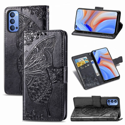 Butterfly Love Flower Embossed Horizontal Flip Leather Case with Bracket / Card Slot / Wallet / Lanyard, For Huawei Honor Play 4, For  Asus Zenfone 7 ZS670KS, For Asus Zenfone 7 Pro ZS671KS, For Asus ROG Phone 3 ZS661KS, For OPPO Reno 4 PRO 4G         ...