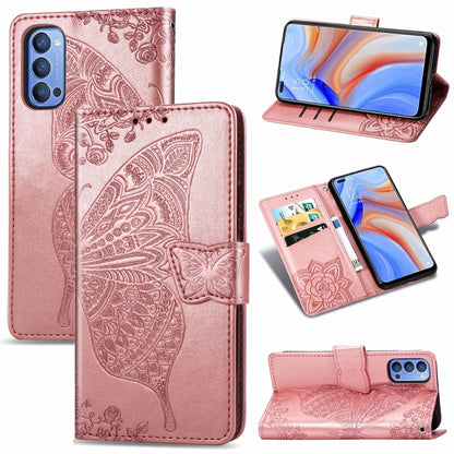 Butterfly Love Flower Embossed Horizontal Flip Leather Case with Bracket / Card Slot / Wallet / Lanyard, For Huawei Honor Play 4, For  Asus Zenfone 7 ZS670KS, For Asus Zenfone 7 Pro ZS671KS, For Asus ROG Phone 3 ZS661KS, For OPPO Reno 4 PRO 4G         ...