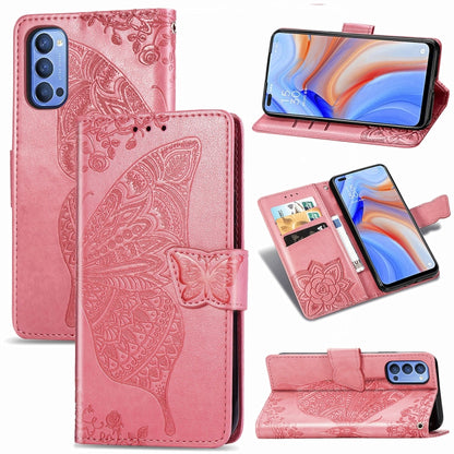 Butterfly Love Flower Embossed Horizontal Flip Leather Case with Bracket / Card Slot / Wallet / Lanyard, For Huawei Honor Play 4, For  Asus Zenfone 7 ZS670KS, For Asus Zenfone 7 Pro ZS671KS, For Asus ROG Phone 3 ZS661KS, For OPPO Reno 4 PRO 4G         ...