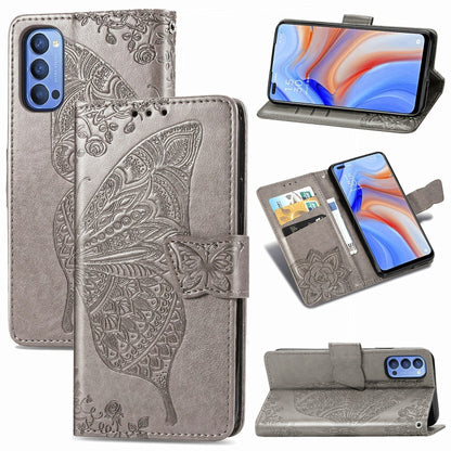 Butterfly Love Flower Embossed Horizontal Flip Leather Case with Bracket / Card Slot / Wallet / Lanyard, For Huawei Honor Play 4, For  Asus Zenfone 7 ZS670KS, For Asus Zenfone 7 Pro ZS671KS, For Asus ROG Phone 3 ZS661KS, For OPPO Reno 4 PRO 4G         ...