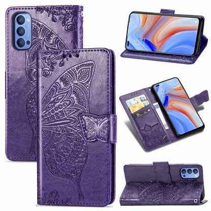Butterfly Love Flower Embossed Horizontal Flip Leather Case with Bracket / Card Slot / Wallet / Lanyard, For Huawei Honor Play 4, For  Asus Zenfone 7 ZS670KS, For Asus Zenfone 7 Pro ZS671KS, For Asus ROG Phone 3 ZS661KS, For OPPO Reno 4 PRO 4G         ...