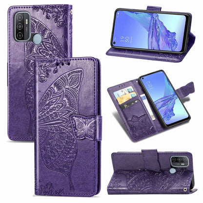 Butterfly Love Flower Embossed Horizontal Flip Leather Case with Bracket / Card Slot / Wallet / Lanyard, For Huawei Honor Play 4, For  Asus Zenfone 7 ZS670KS, For Asus Zenfone 7 Pro ZS671KS, For Asus ROG Phone 3 ZS661KS, For OPPO Reno 4 PRO 4G         ...