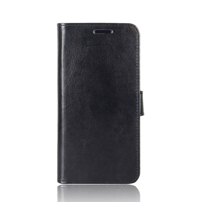 Black leather-look vertical flip phone case with side cutout for Poco X3