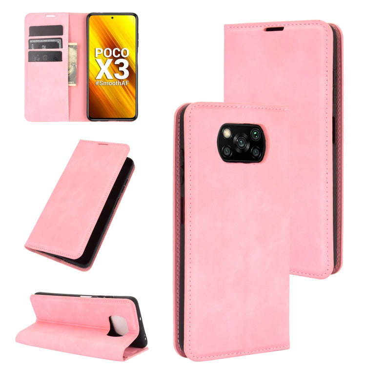 Pink leather folio phone case with magnetic flap, card slots, and wallet cover