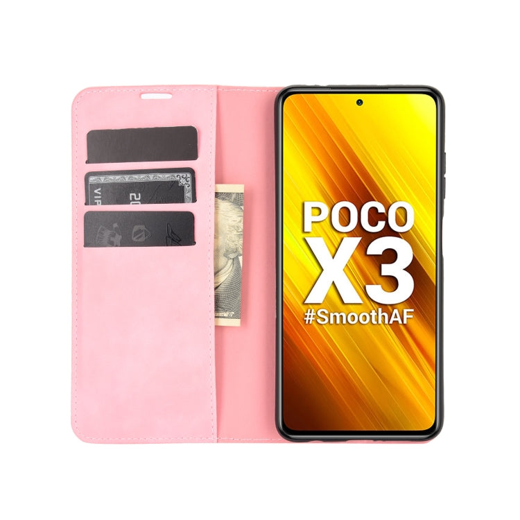 Pink leather folio phone case with front cover and card holder pocket