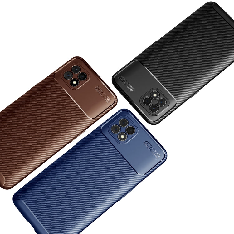 Carbon Fiber Texture Shockproof TPU Case, For OPPO Reno4 SE