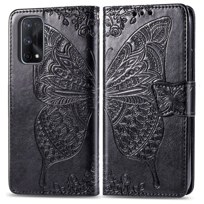 Butterfly Love Flower Embossed Horizontal Flip Leather Case with Bracket / Card Slot / Wallet / Lanyard, For OPPO Realme X7, For OPPO Realme X7 Pro, For Oppo A72 5G, For Motorola Moto G9 Plus, For Alcatel 1S (2020)