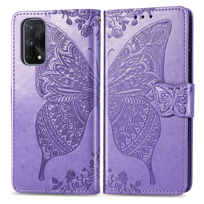 Butterfly Love Flower Embossed Horizontal Flip Leather Case with Bracket / Card Slot / Wallet / Lanyard, For OPPO Realme X7, For OPPO Realme X7 Pro, For Oppo A72 5G, For Motorola Moto G9 Plus, For Alcatel 1S (2020)