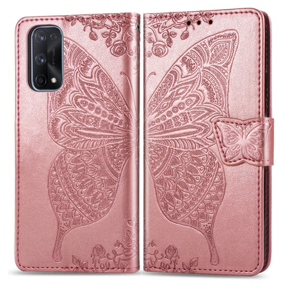 Butterfly Love Flower Embossed Horizontal Flip Leather Case with Bracket / Card Slot / Wallet / Lanyard, For OPPO Realme X7, For OPPO Realme X7 Pro, For Oppo A72 5G, For Motorola Moto G9 Plus, For Alcatel 1S (2020)