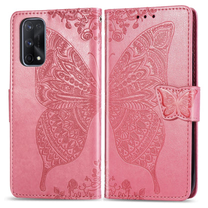 Butterfly Love Flower Embossed Horizontal Flip Leather Case with Bracket / Card Slot / Wallet / Lanyard, For OPPO Realme X7, For OPPO Realme X7 Pro, For Oppo A72 5G, For Motorola Moto G9 Plus, For Alcatel 1S (2020)