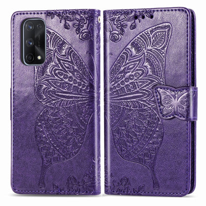 Butterfly Love Flower Embossed Horizontal Flip Leather Case with Bracket / Card Slot / Wallet / Lanyard, For OPPO Realme X7, For OPPO Realme X7 Pro, For Oppo A72 5G, For Motorola Moto G9 Plus, For Alcatel 1S (2020)