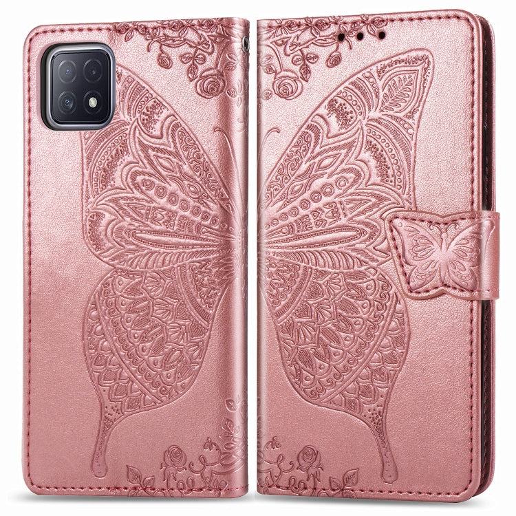 Butterfly Love Flower Embossed Horizontal Flip Leather Case with Bracket / Card Slot / Wallet / Lanyard, For OPPO Realme X7, For OPPO Realme X7 Pro, For Oppo A72 5G, For Motorola Moto G9 Plus, For Alcatel 1S (2020)