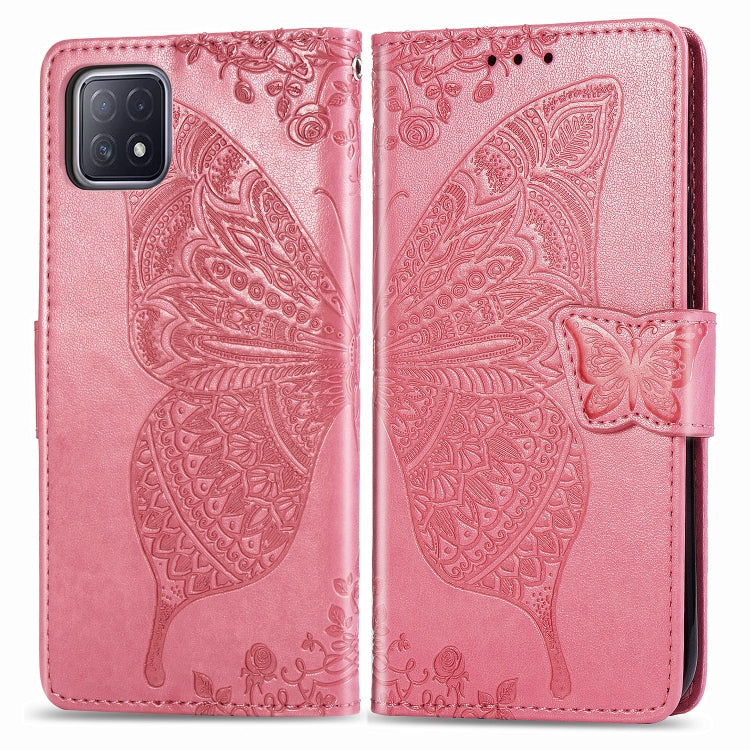 Butterfly Love Flower Embossed Horizontal Flip Leather Case with Bracket / Card Slot / Wallet / Lanyard, For OPPO Realme X7, For OPPO Realme X7 Pro, For Oppo A72 5G, For Motorola Moto G9 Plus, For Alcatel 1S (2020)