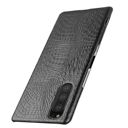 For Sony Xperia 5 II Shockproof Crocodile Texture PC + PU Case