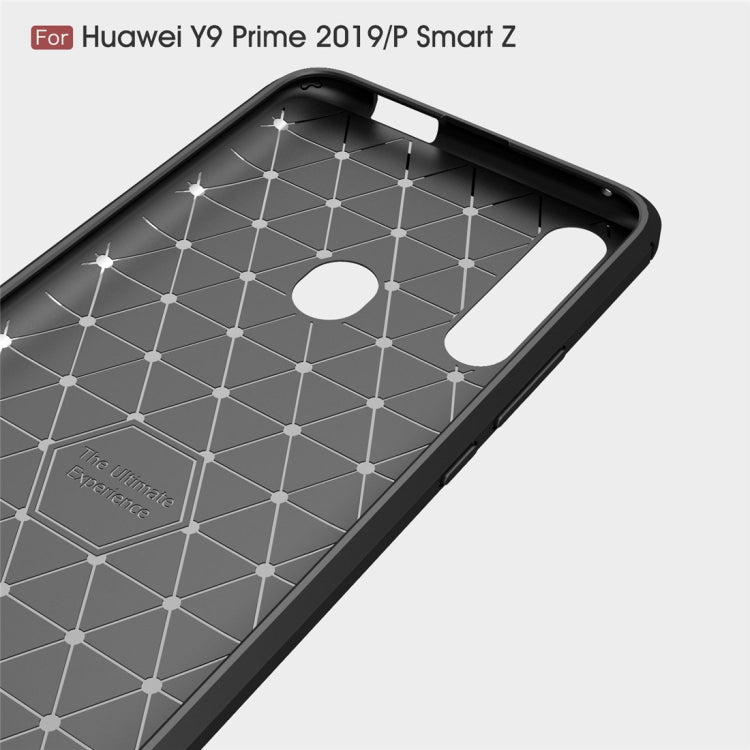 Brushed Texture Carbon Fiber TPU Case for Huawei Y9 Prime 2019 / P smart Z, For Huawei Y9 Prime 2019