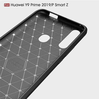 Brushed Texture Carbon Fiber TPU Case for Huawei Y9 Prime 2019 / P smart Z, For Huawei Y9 Prime 2019