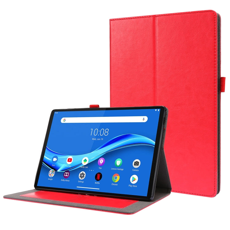 Red PU leather folio case for Lenovo Tab with horizontal flip stand and tablet