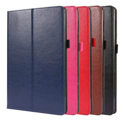 PU leather tablet flip cases in assorted colors with stand, side-by-side