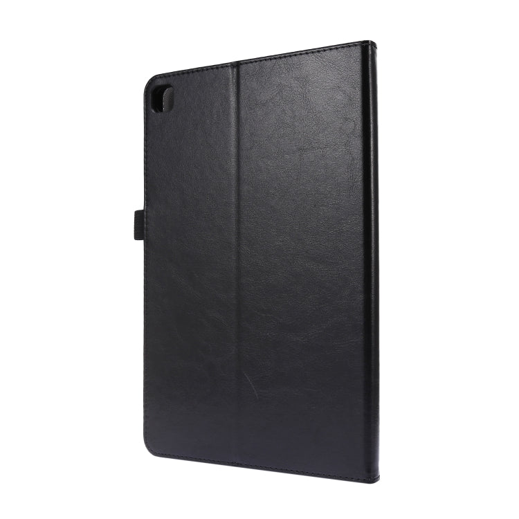 Black PU leather folio tablet case with side cutout