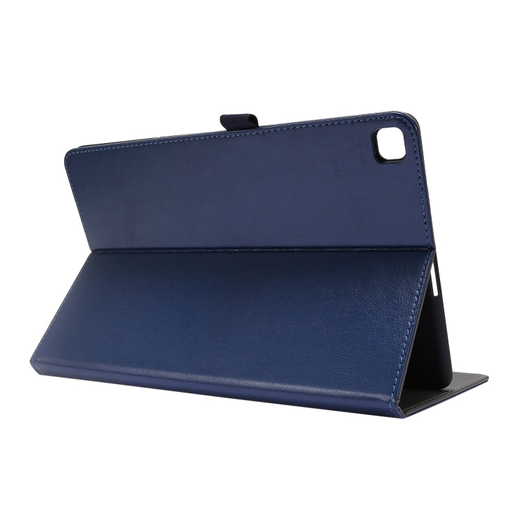 Deep blue PU leather tablet case with folio stand and corner cutout