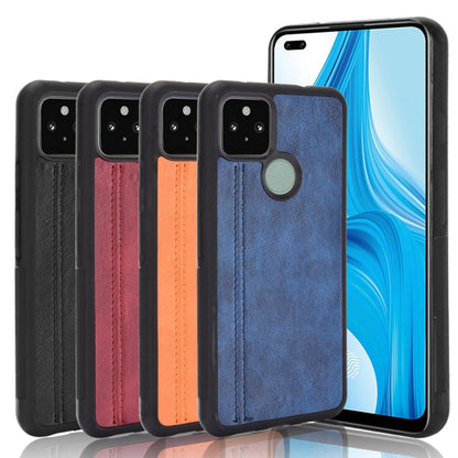 For Google Pixel 5 Shockproof Sewing Cow Pattern Skin PC + PU + TPU Case, For Google Pixel 5
