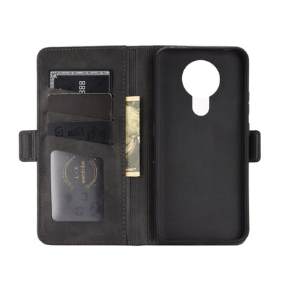 Black wallet flip phone case with card slots and large interior pocket