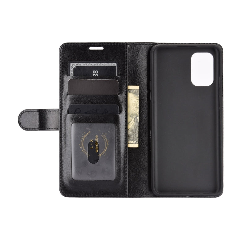 Black flip wallet phone case interior with card slots and protective back cover