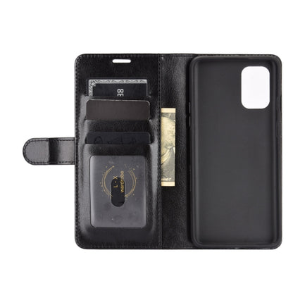 Black flip wallet phone case interior with card slots and protective back cover
