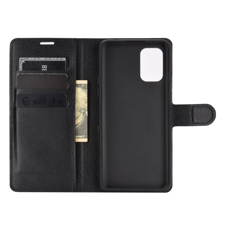 Black flip phone wallet case with visible card and cash slot pockets
