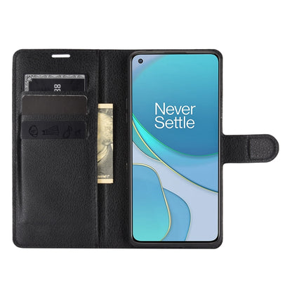 Black flip wallet case with front card slots and kickstand view for phone