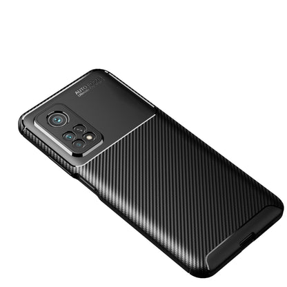 Carbon Fiber Texture Shockproof TPU Case, For Xiaomi Mi 10T Pro