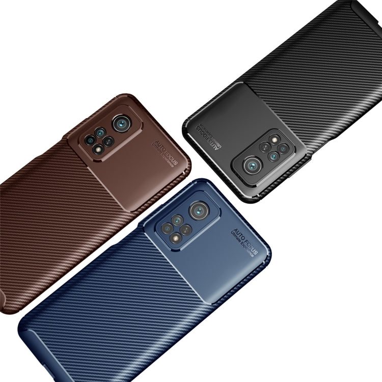 Carbon Fiber Texture Shockproof TPU Case, For Xiaomi Mi 10T Pro