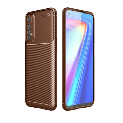 For Huawei Y7a / P smart 2021 Carbon Fiber Texture Shockproof TPU Case
