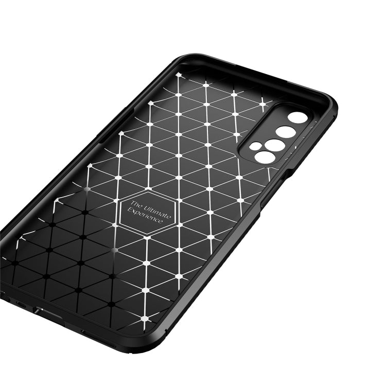 For Huawei Y7a / P smart 2021 Carbon Fiber Texture Shockproof TPU Case