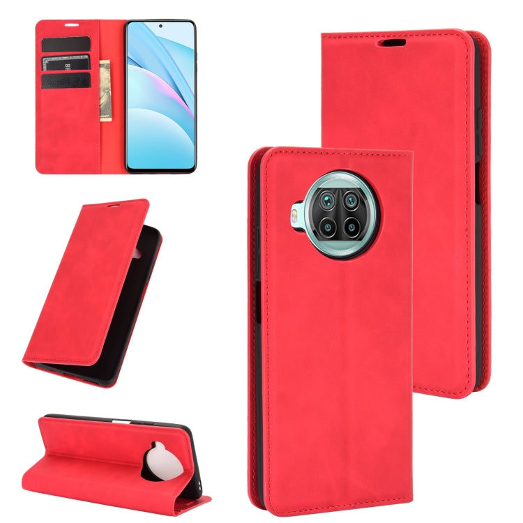 For Xiaomi Mi 10T Lite Retro-skin Business Magnetic Suction Leather Case with Holder & Card Slots & Wallet, For Xiaomi Mi 10T Lite