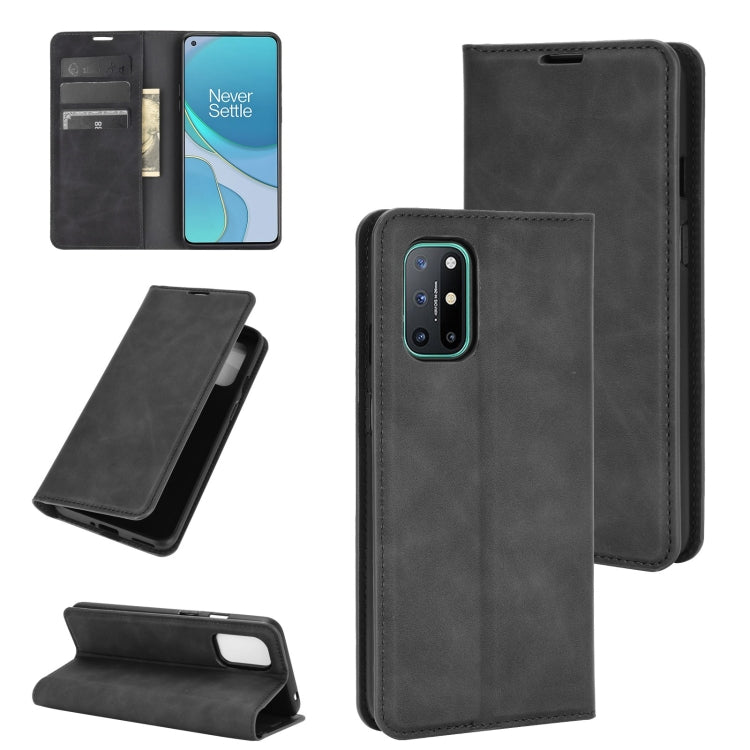Black leather wallet phone case with card slots and magnetic flip cover