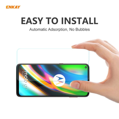 Hat-Prince ENKAY Clear TPU Shockproof Case Soft Anti-slip Cover + 0.26mm 9H 2.5D Tempered Glass Protector Film, For Motorola Moto G9 Plus, For Motorola Moto G9 / G9 Play, For Samsung Galaxy A42 5G, For Samsung Galaxy M31s, for Sony Xperia 5 II         ...