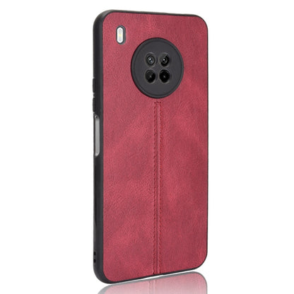 For Huawei Y9a Shockproof Sewing Cow Pattern Skin PC + PU + TPU Case