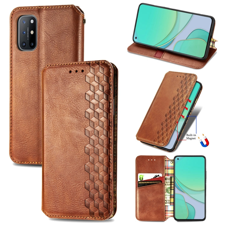 Cubic Grid Pressed Horizontal Flip Magnetic PU Leather Case with Holder & Card Slots & Wallet, For OnePlus 8T, For Xiaomi Mi 10T / Redmi K30S, For Samsung Galaxy A21 (JP Version), For Nokia 2.4, For vivo Y20