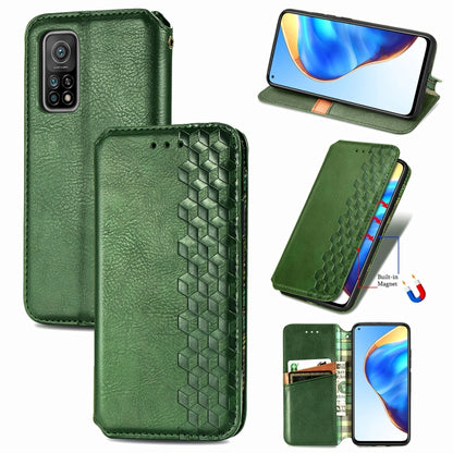 Cubic Grid Pressed Horizontal Flip Magnetic PU Leather Case with Holder & Card Slots & Wallet, For OnePlus 8T, For Xiaomi Mi 10T / Redmi K30S, For Samsung Galaxy A21 (JP Version), For Nokia 2.4, For vivo Y20