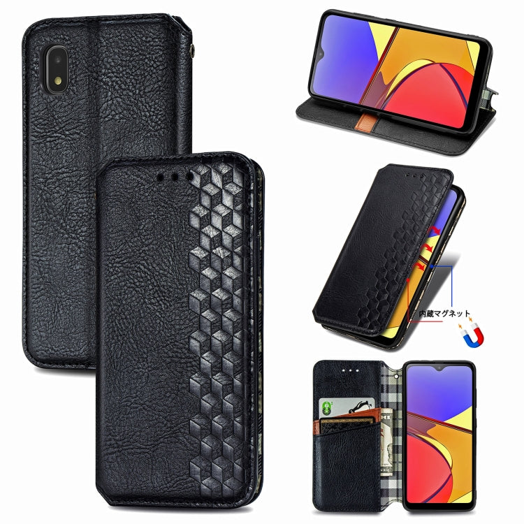 Cubic Grid Pressed Horizontal Flip Magnetic PU Leather Case with Holder & Card Slots & Wallet, For OnePlus 8T, For Xiaomi Mi 10T / Redmi K30S, For Samsung Galaxy A21 (JP Version), For Nokia 2.4, For vivo Y20