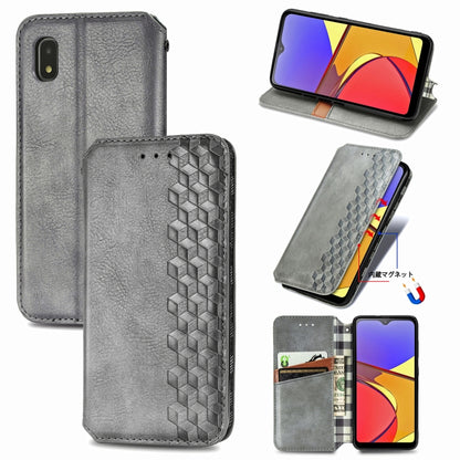 Cubic Grid Pressed Horizontal Flip Magnetic PU Leather Case with Holder & Card Slots & Wallet, For OnePlus 8T, For Xiaomi Mi 10T / Redmi K30S, For Samsung Galaxy A21 (JP Version), For Nokia 2.4, For vivo Y20