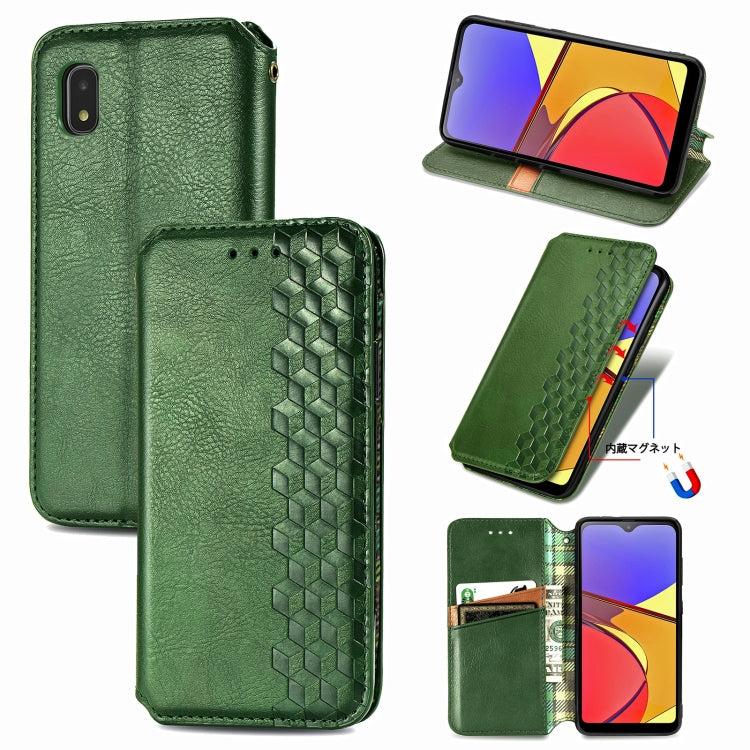 Cubic Grid Pressed Horizontal Flip Magnetic PU Leather Case with Holder & Card Slots & Wallet, For OnePlus 8T, For Xiaomi Mi 10T / Redmi K30S, For Samsung Galaxy A21 (JP Version), For Nokia 2.4, For vivo Y20